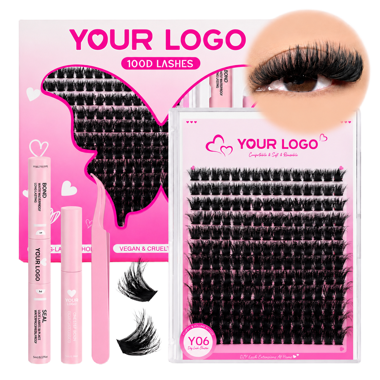 Custom private label lash packaging